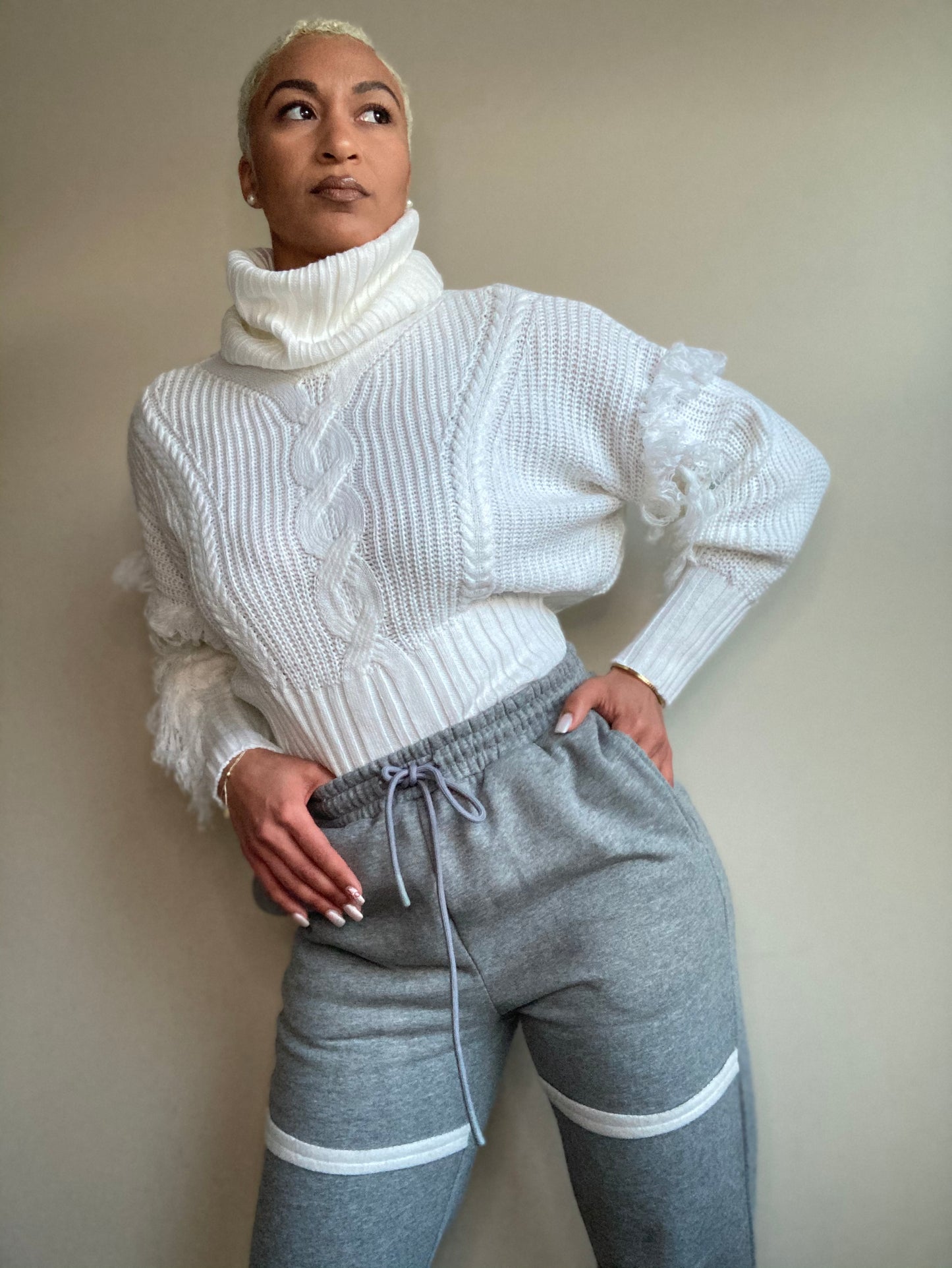 Lavish Life Fringe Knit Set - Shooting Starz Shopette