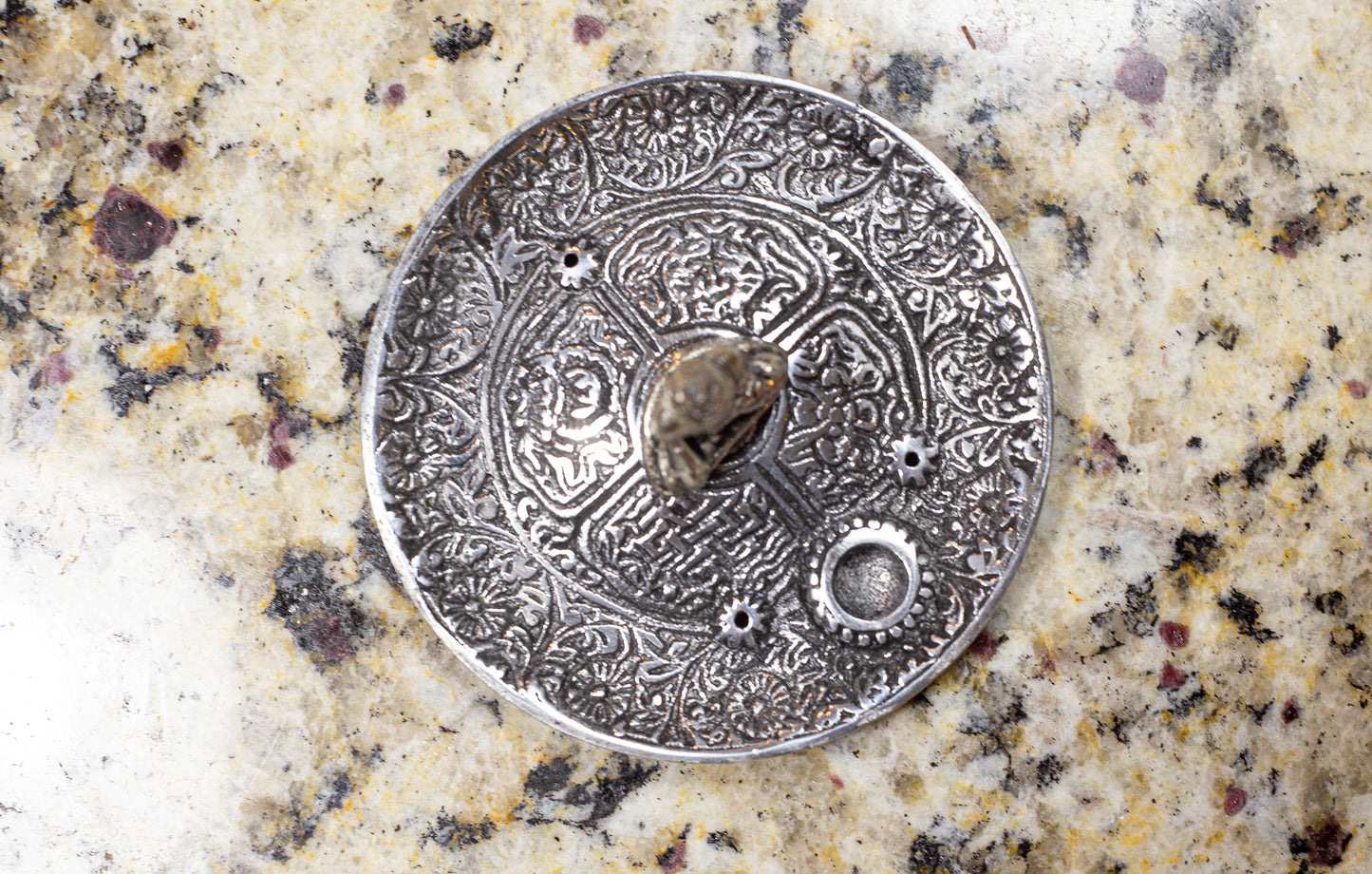 3-in-1 Tibetan Buddha Aluminum Incense Burner - Shooting Starz Shopette