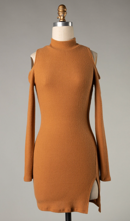 Cold Shoulder Side Split Tunic - Shooting Starz Shopette