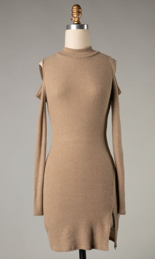 Cold Shoulder Side Split Tunic - Shooting Starz Shopette
