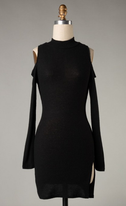 Cold Shoulder Side Split Tunic - Shooting Starz Shopette